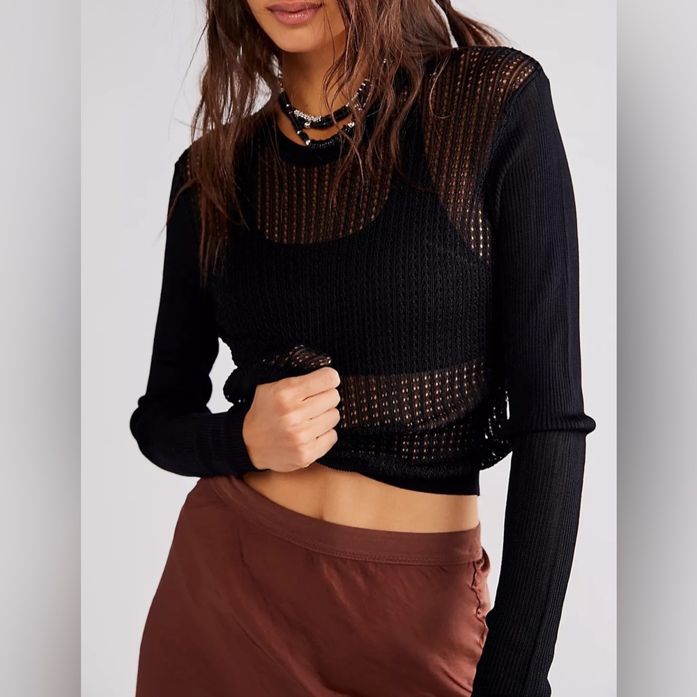 FREE PEOPLE H20 Crew Pullover, Size M